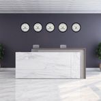Büro Ev Ofis Dekoru için 36CM 5PARÇA Siyah Metal Modern Dünya Saati Seti
