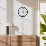 Büro Ev Ofis Dekoru için 36CM Mavi Stil Duvar Saati