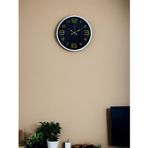 Büro Ev Ofis Duvar Saati için 36CM Beyaz Golden Rakam Dekor Mekanizma