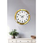 Büro Ev Ofis Duvar Saati için 36CM Golden Metal Standart Mekanizma