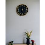 Büro Ev Ofis Duvar Saati için 36CM Kahve Modern Tip Mekanizma