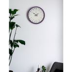 Büro Ev Ofis Duvar Saati için 36CM Mor 24SAAT Kadranlı Mekanizma