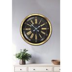 Büro Ev Ofis Duvar Saati için 40CM Golden Metal Roma Rakam Mekanizma