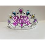 Büro Ev Ofis Etkinlik Gösteri Doğum Günü Kostüm Tacı için 60CM Silver Happy Birthday Taç