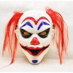 Büro Ev Ofis Etkinlik Kostümü için Kızıl Saçlı Joker Stil Palyaço Maskesi