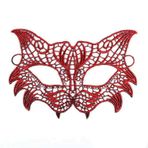Büro Ev Ofis Gösteri Parti Kostümü için Kırmızı Dantel Masquerade Maske