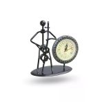 Büro Ev Ofis Hediyesi İçin 18X14cm Metal Kemancılı Masa Saati