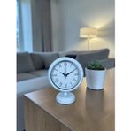 Büro Ev Ofis Hediyesi için 20x25CM Beyaz Pure Roman Metal Masa Saati