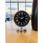 Büro Ev Ofis Hediyesi için 20x25CM Krom Metal Dekor Masa Saati
