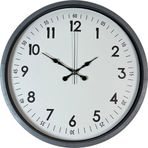 Büro Ev Ofis Hediyesi için 36CM Gri Tip Dekor Duvar Saati