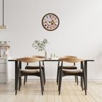 Büro Ev Ofis Hediyesi için 36CM Kahve Rustic Bakery Kitchen Duvar Saati