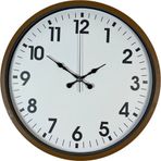 Büro Ev Ofis Hediyesi için 36CM Kahverengi Tarz Dekor Duvar Saati