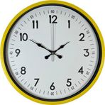 Büro Ev Ofis Hediyesi için 36CM Sarı Tip Dekor Duvar Saati