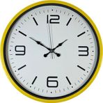 Büro Ev Ofis Hediyesi için 36CM Sarı Trend Dekor Duvar Saati