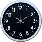 Büro Ev Ofis Hediyesi için 40CM Beyaz Metal Sade Tasarım Duvar Saati