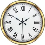 Büro Ev Ofis Hediyesi için 40CM Golden Prestij Style Duvar Saati