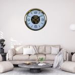 Büro Ev Ofis Hediyesi için 60CM Golden Prestij Stil Çarklı Duvar Saati