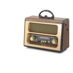 Büro Ev Ofis Hediyesi için Kahve Bluetooth Fm Retro Hoparlör Usb Tf
