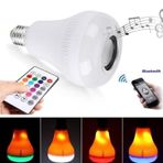 Büro Ev Ofis Hediyesi Için Kumandalı LED Ampul Model Bluetooth Hoparlör - -