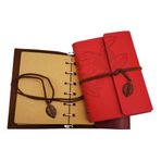 Büro Ev Ofis Hediyesi için Mini Retro Deri Defter