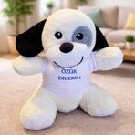 Büro Ev Ofis Hediyesi için Özür Dilerim Tişörtlü Sevimli Peluş Köpek