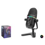 Büro Ev Ofis Hediyesi için Siyah 2MOD 192KHZ 24BIT TYPEC Gaming Rgb Mikrofon