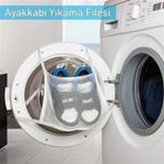 Büro Ev Ofis Hijyeni için Çamaşır Makine Kapağına Bağlanır Ayakkabı Yıkama Filesi