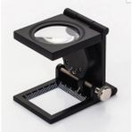 Büro Ev Ofis Için 28MM 2led Işıklı Katlanır Sayaçlı Metal Lüp Büyüteç Aydınlatır El Büyüteci - Renkli