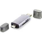 Büro Ev Ofis Için Gri Multi Card Reader Usb3.0 Type-C Kart Okuyucu