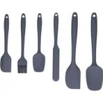 Büro Ev Ofis Mutfağı için Silikon Yapım Spatula Fırça Seti