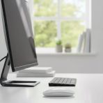 Büro Ev Ofis Oyun Bilgisayarı İçin Beyaz Kablosuz Sessiz Mouse