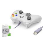 Büro Ev Ofis Oyun Konsolu için Beyaz Pc Xbox 360 Uyumlu Kablolu Oyun Kolu Gamepad
