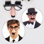 Büro Ev Ofis Şaka Kostüm Gözlüğü için 9x13CM Kaş Bıyık Mizahi Gözlük