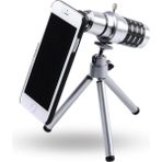 Büro Ev Ofis Telefonu Phone 4 4s 5 5s Için 14X Optik Zoom Alüminyum Dürbün - -