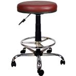 Bürocci 2999T0102 Bordo Metal Ayaklı Yüksek Tabure