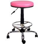 Bürocci 2999T0120 Pembe Metal Ayaklı Yüksek Tabure