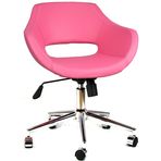 Bürocci Viva Pembe Metal Ayaklı Çalışma Koltuğu
