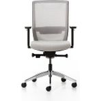 Bürotime Bold Çalışma Koltuğu, Krom Ayak, Gri & Gri