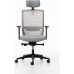 Bürotime Bold Çalışma Koltuğu, Plastik Ayak, Gri & Nehir