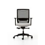 Bürotime Bold Çalışma Koltuğu, Plastik Ayak, Siyah & Gri