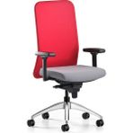 Bürotime Comfy Başlıklı Çalışma Koltuğu | 3D Kol | Krom Ayak | Kırmızı/siyah