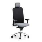Bürotime Comfy Başlıklı Siyah Antrasit Çalışma Koltuğu
