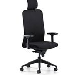 Bürotime Comfy Başlıklı Siyah Çalışma Koltuğu