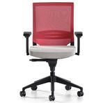 Bürotime Cozy Kırmızı Açık Gri Çalışma Koltuğu