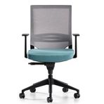 Bürotime Cozy Sabit T Kol Plastik Ayak Mint Yeşili/Gri Çalışma Koltuğu
