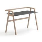 Bürotime Pi Home 60x120 cm Antrasit Ahşap Ayak Çalışma Masası