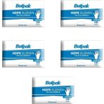 Burpak HDPE İş Temizlik Tek Kullanımlık Şeffaf Eldiven/Büyük Boy / 100 Adetlik 5 Paket