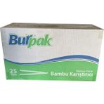 Burpak Tahta Ahşap Bambu Çay Kahve Karıştırıcı Çubuk Kaşık - 11 Cm. - 400 Adetlik 25 Paket