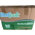 Burpak Tahta Ahşap Bambu Çay Kahve Karıştırıcı Çubuk Kaşık - 11 Cm. - 400 Adetlik 50 Paket - Koli