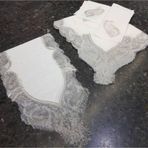 Bursa Çeyiz 26 Parça Ağır Fransiz Dantelli Linen Kumaş Yemek Takımı Ozel Üretim